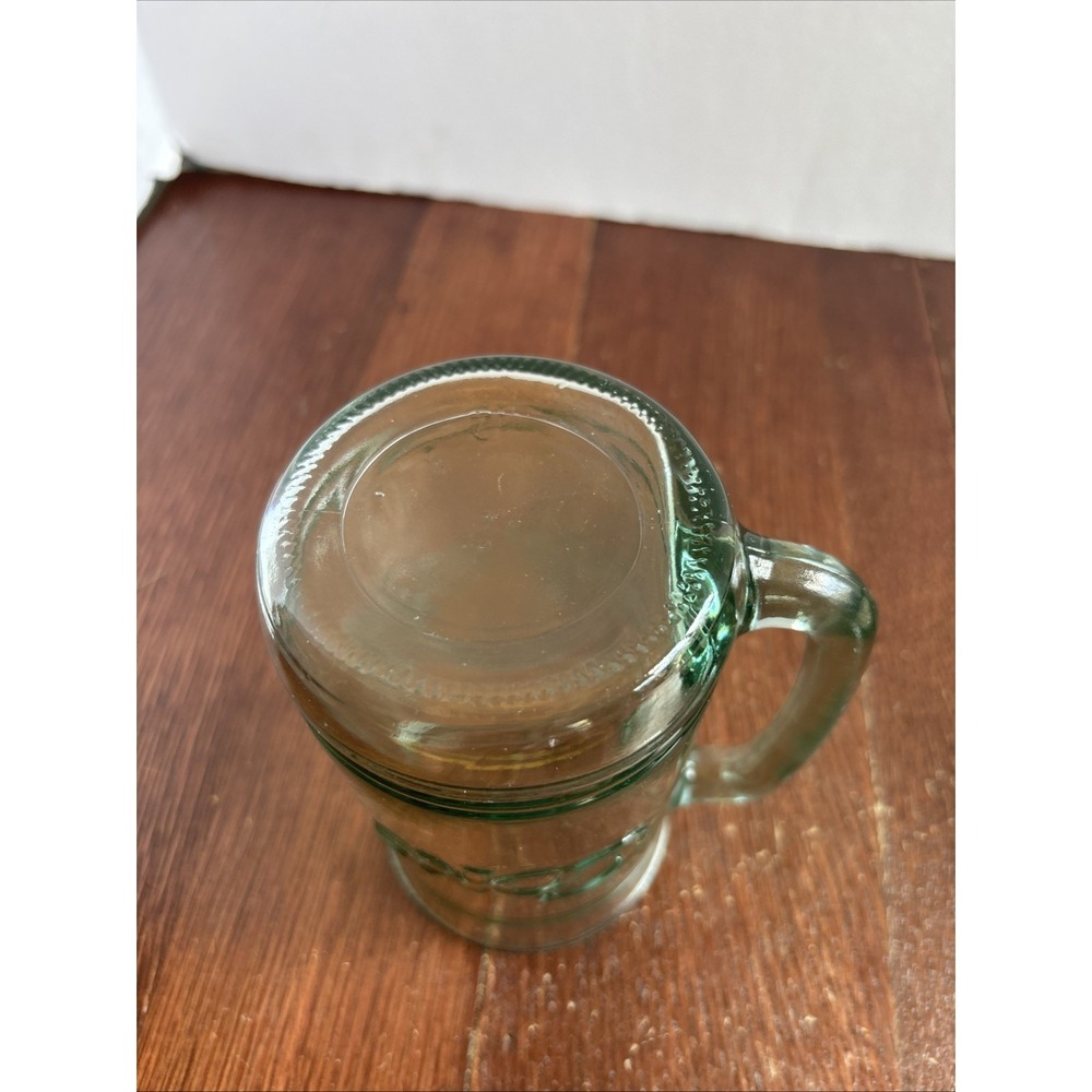 Vintage Coca Cola Green Tinted Heavy Glass Mug with‎ Handle - Picture 4 of 5